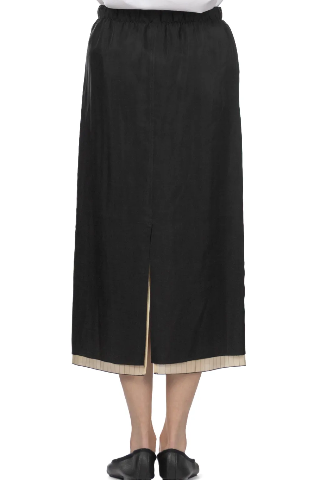 Fashion YLEVE Cupra Twill Skirt - Black