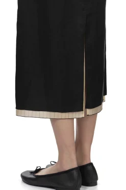 Fashion YLEVE Cupra Twill Skirt - Black