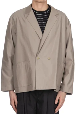 Best Still by Hand Cupro Mixed Easy Jacket - Greige