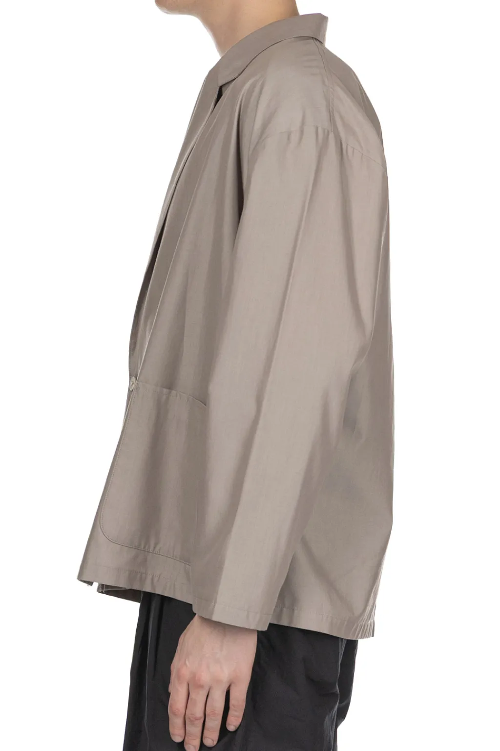 Best Still by Hand Cupro Mixed Easy Jacket - Greige