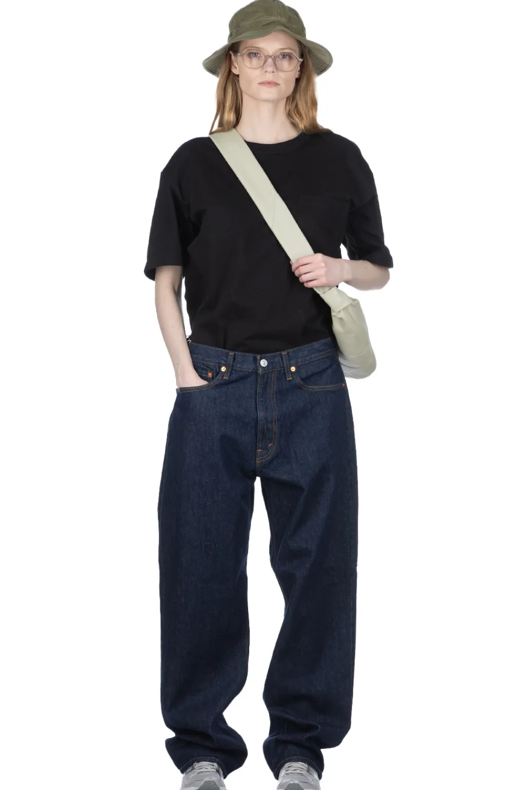 Fashion OrSlow 101 Dad's Fit Denim Pants - One Wash
