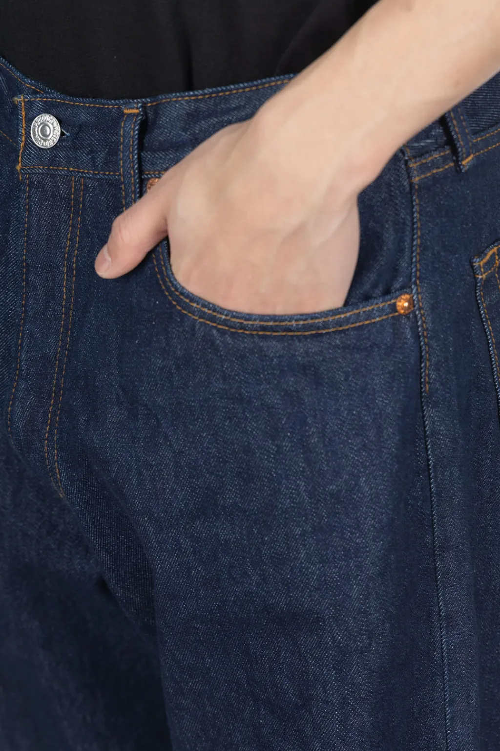 Fashion OrSlow 101 Dad's Fit Denim Pants - One Wash