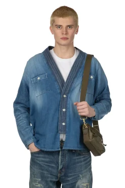 Online FDMTL Denim Haori Shirt 3 Years Wash