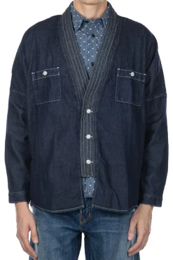 Hot FDMTL Denim Haori Shirt Rinse - Indigo