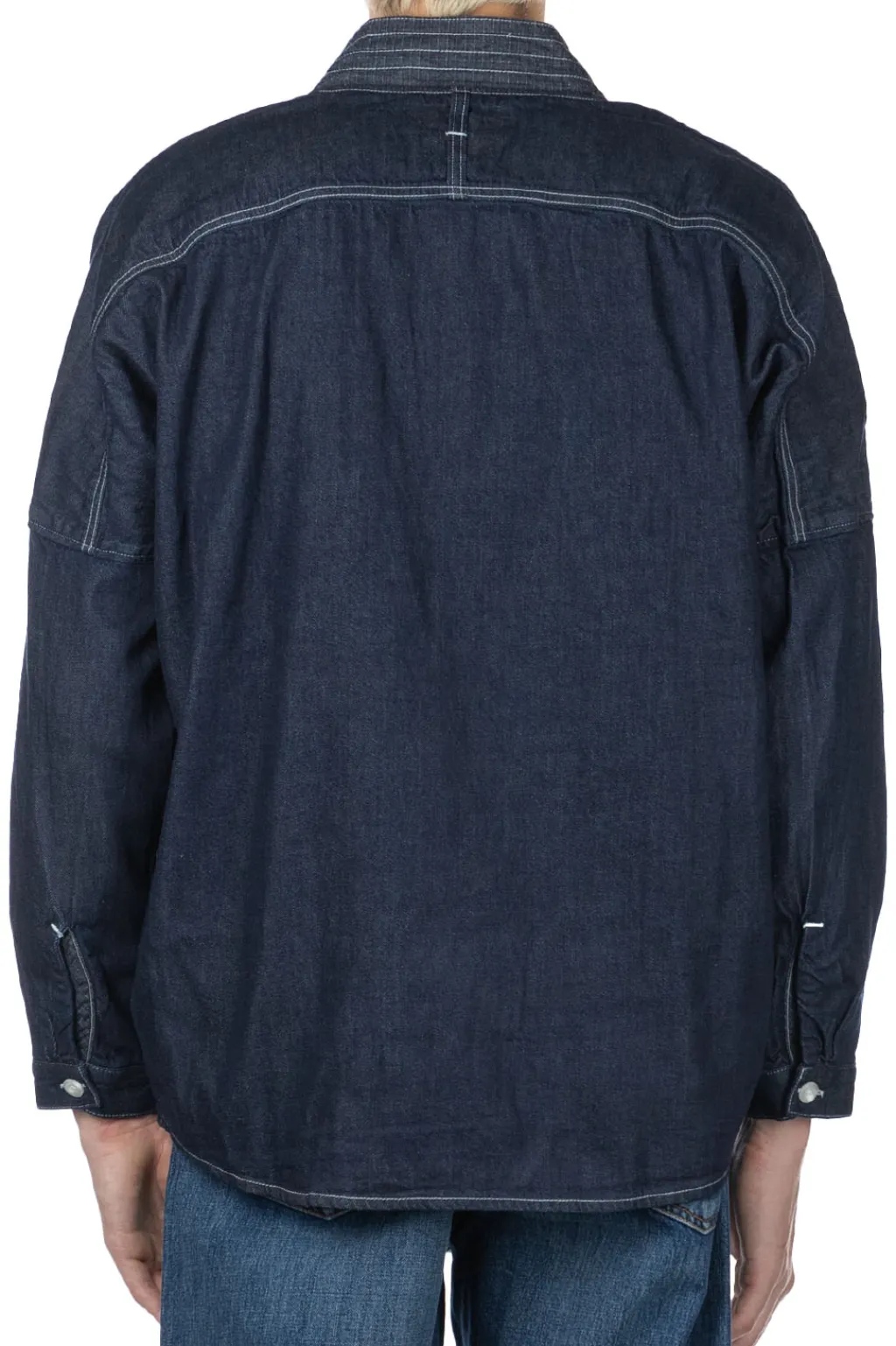 Hot FDMTL Denim Haori Shirt Rinse - Indigo