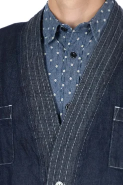 Hot FDMTL Denim Haori Shirt Rinse - Indigo