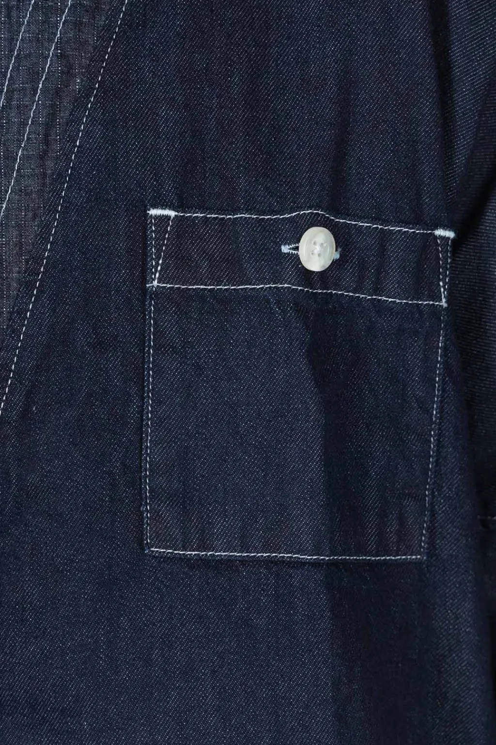 Hot FDMTL Denim Haori Shirt Rinse - Indigo