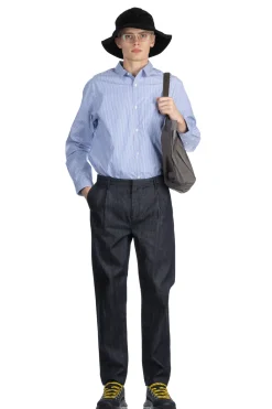 Fashion Still by Hand Denim tapered pants-Navy