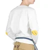 Best Kapital 16/- Densed Jersey Elbow-Rip Boatneck Long Sleeve T - White