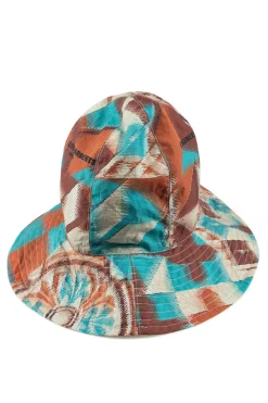 New Engineered Garments Dome Hat - Blue Cotton Islamic Tile Print