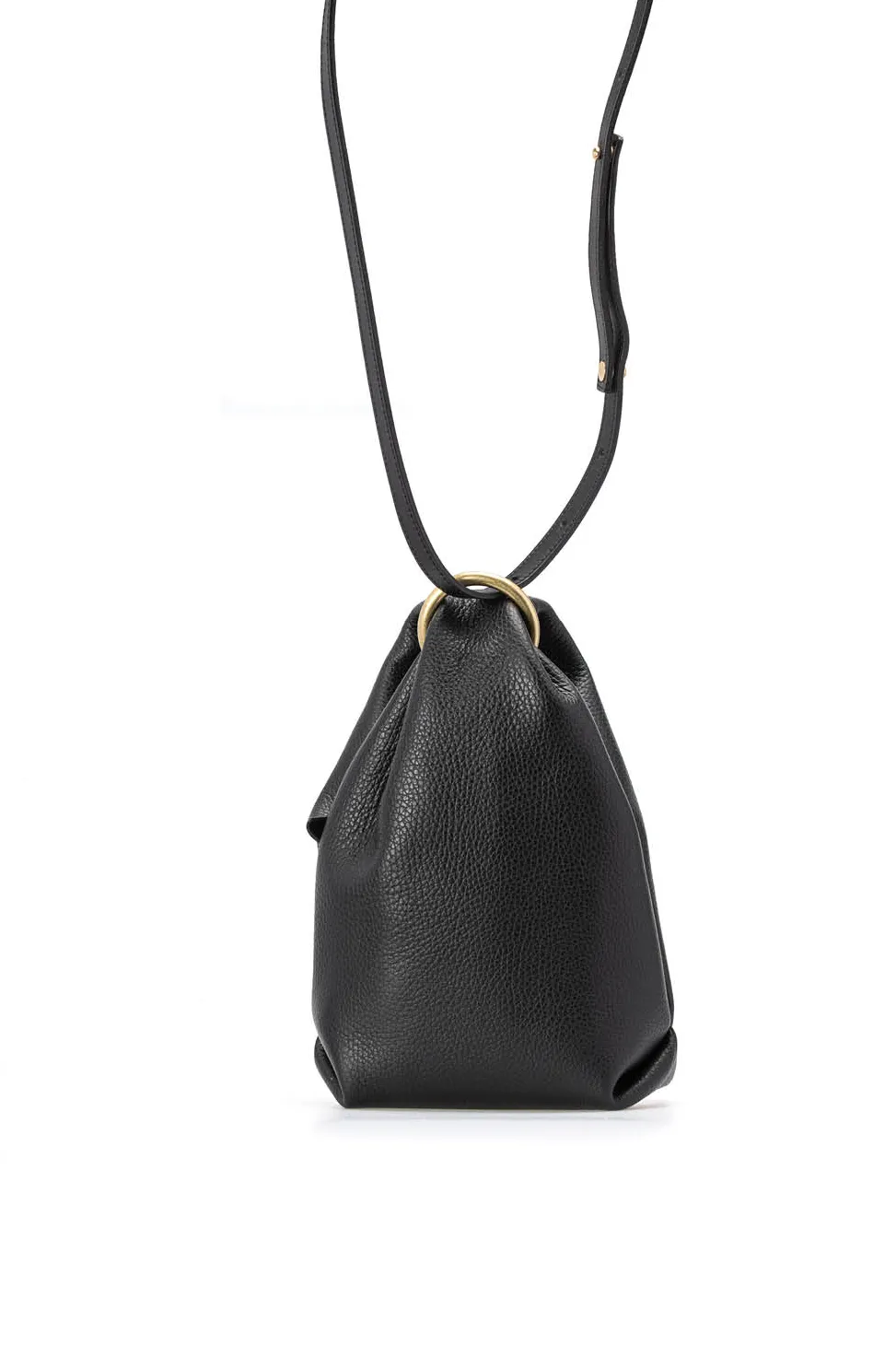Sale MARROW LEATHER Double Faced Ring Muff - Black