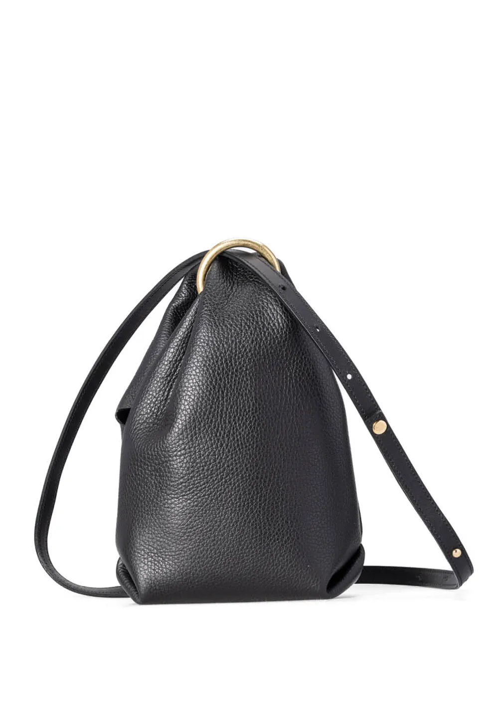 Sale MARROW LEATHER Double Faced Ring Muff - Black