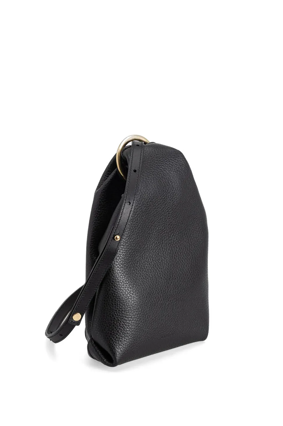 Sale MARROW LEATHER Double Faced Ring Muff - Black