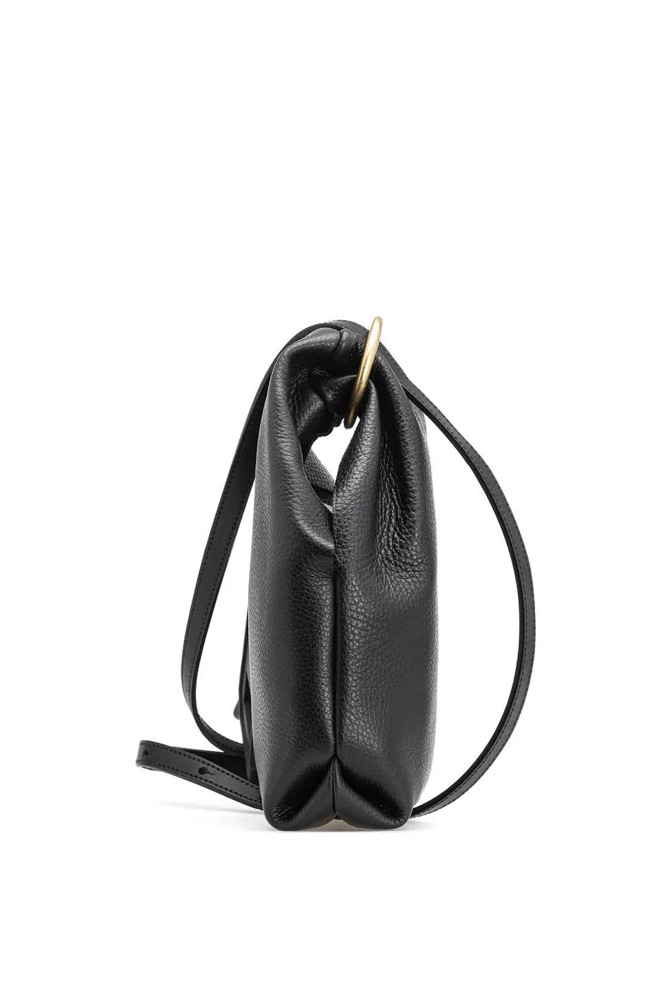 Sale MARROW LEATHER Double Faced Ring Muff - Black