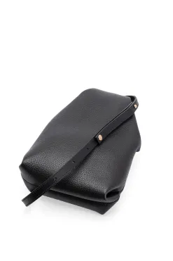 Sale MARROW LEATHER Double Faced Ring Muff - Black