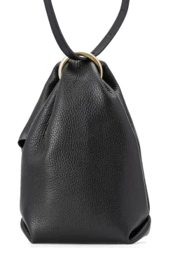 Sale MARROW LEATHER Double Faced Ring Muff - Black