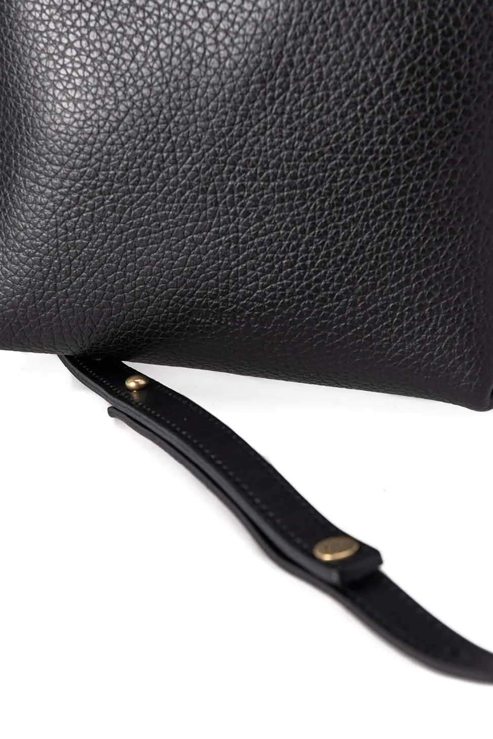 Sale MARROW LEATHER Double Faced Ring Muff - Black