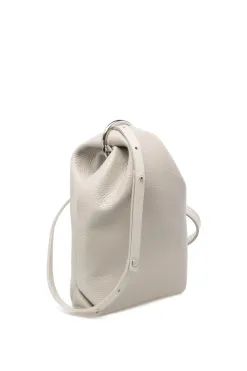 Clearance MARROW LEATHER Double Faced Ring Muff - Pearl Gray
