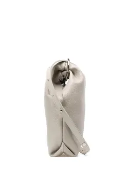 Clearance MARROW LEATHER Double Faced Ring Muff - Pearl Gray