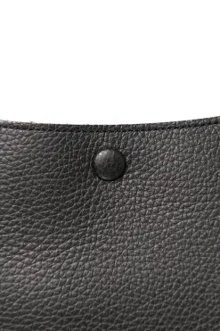 Sale MARROW LEATHER Double Faced Shopper - Black