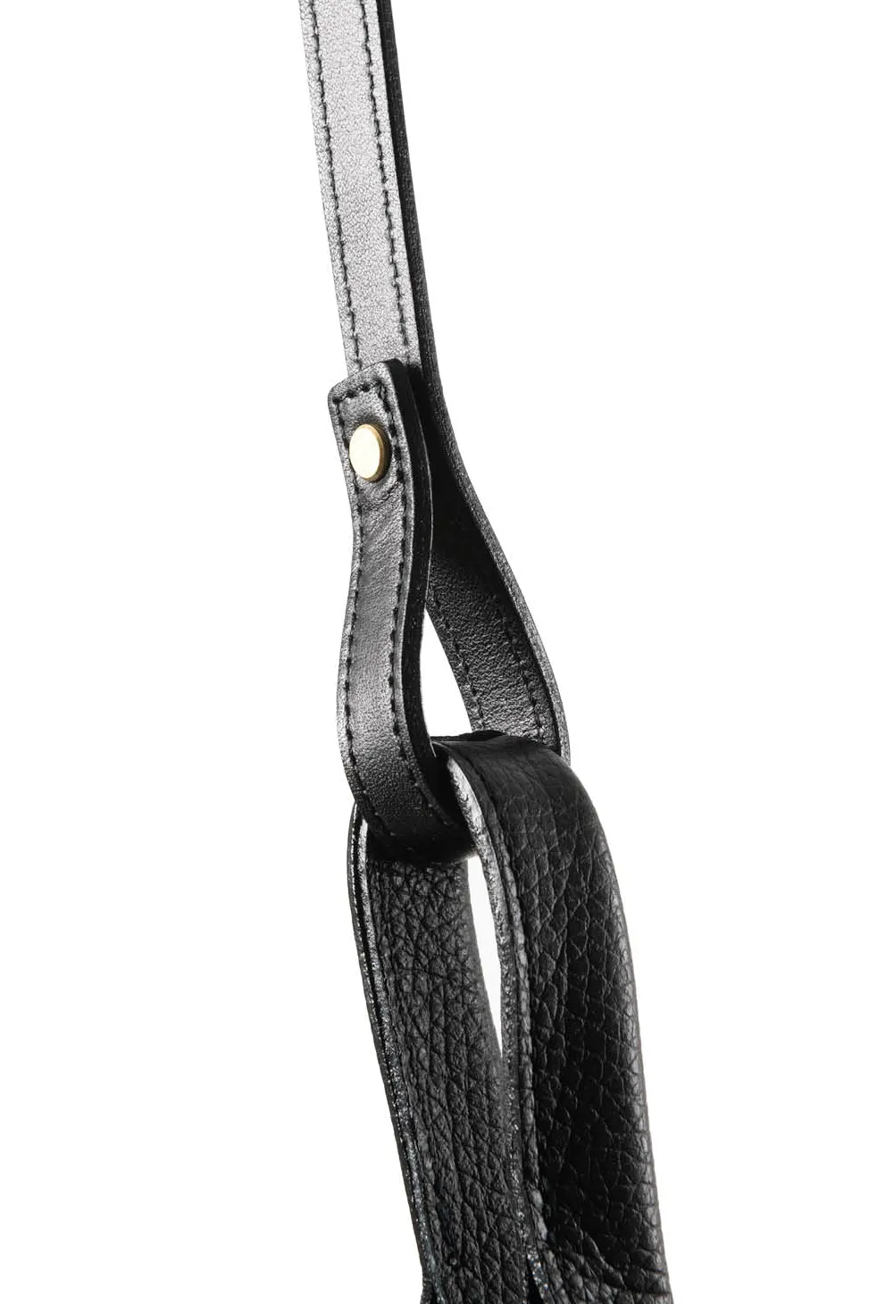 Sale MARROW LEATHER Double Faced Shopper - Black