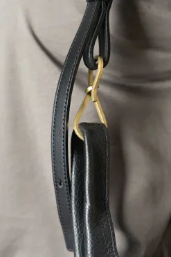 Sale MARROW LEATHER Double Faced Shopper - Black