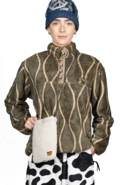 Sale Kapital Drunk Stripe Fleece Pullover