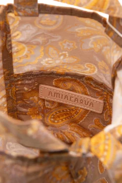 Clearance amiacalva Easy Bag S - Paisley Gold