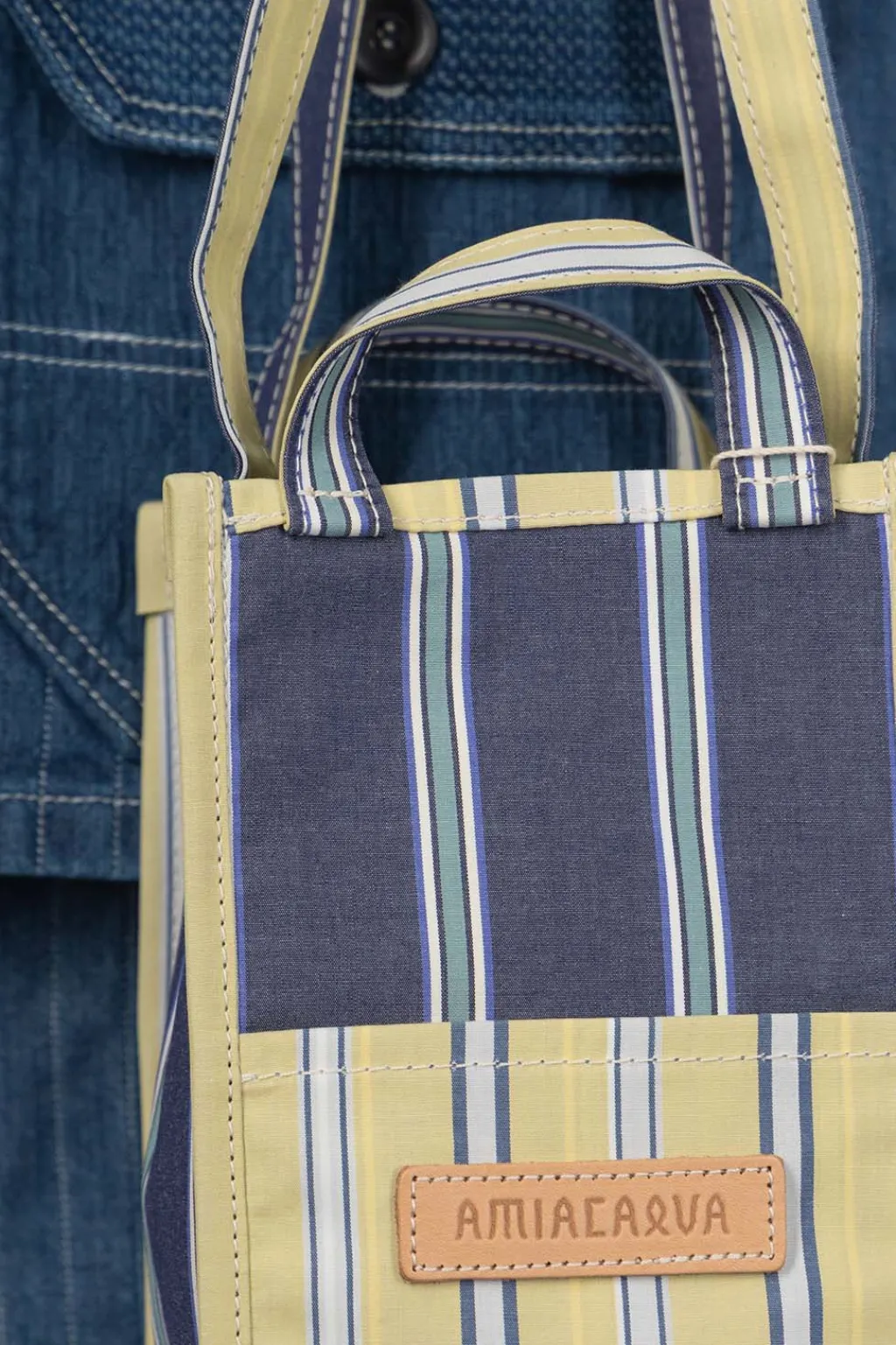 New amiacalva Easy Bag S - Yellow Navy
