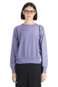 Hot AURALEE ELASTIC HIGH GAUGE SWEAT Pullover - Purple