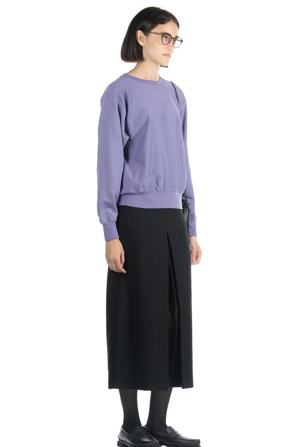 Hot AURALEE ELASTIC HIGH GAUGE SWEAT Pullover - Purple