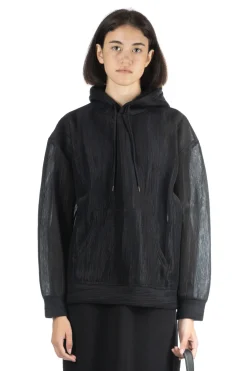 Online AURALEE ELASTIC SHEER NYLON PO PARKA - Black