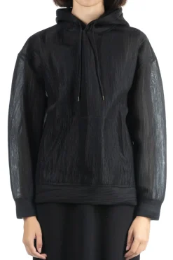 Online AURALEE ELASTIC SHEER NYLON PO PARKA - Black