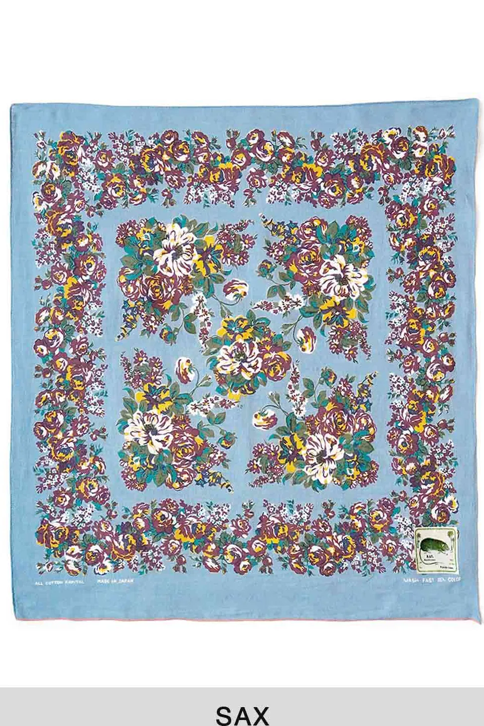 Sale Kapital Fastcolor Selvedge Bandana (RAINBOW & HORSES) - 3 Colour Choices