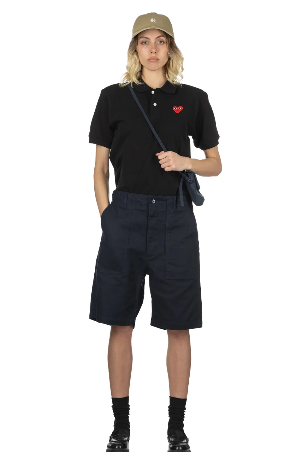 Online Engineered Garments Fatigue Short - Dark Navy CL Java Cloth
