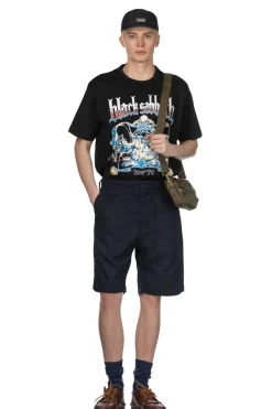 Online Engineered Garments Fatigue Short - Dark Navy CL Java Cloth
