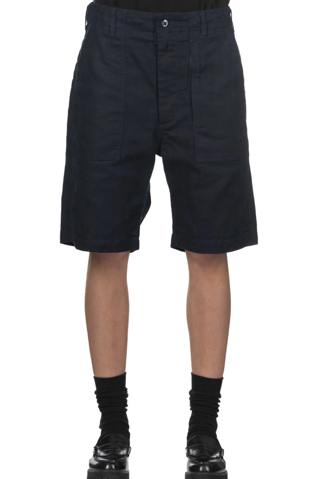 Online Engineered Garments Fatigue Short - Dark Navy CL Java Cloth