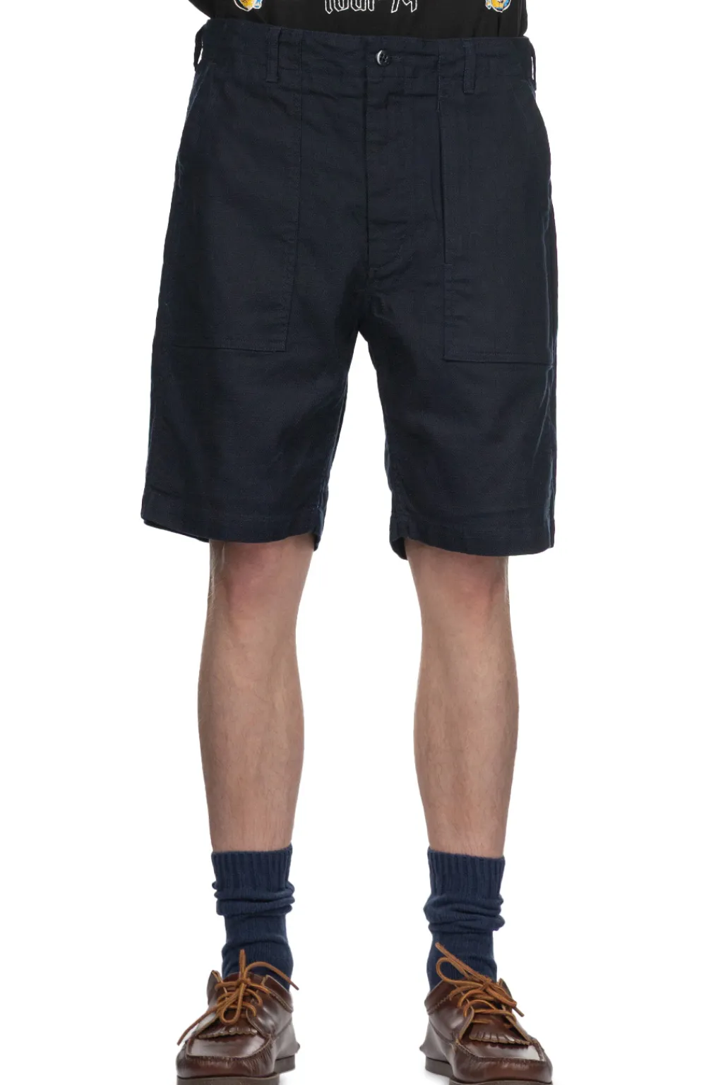 Online Engineered Garments Fatigue Short - Dark Navy CL Java Cloth