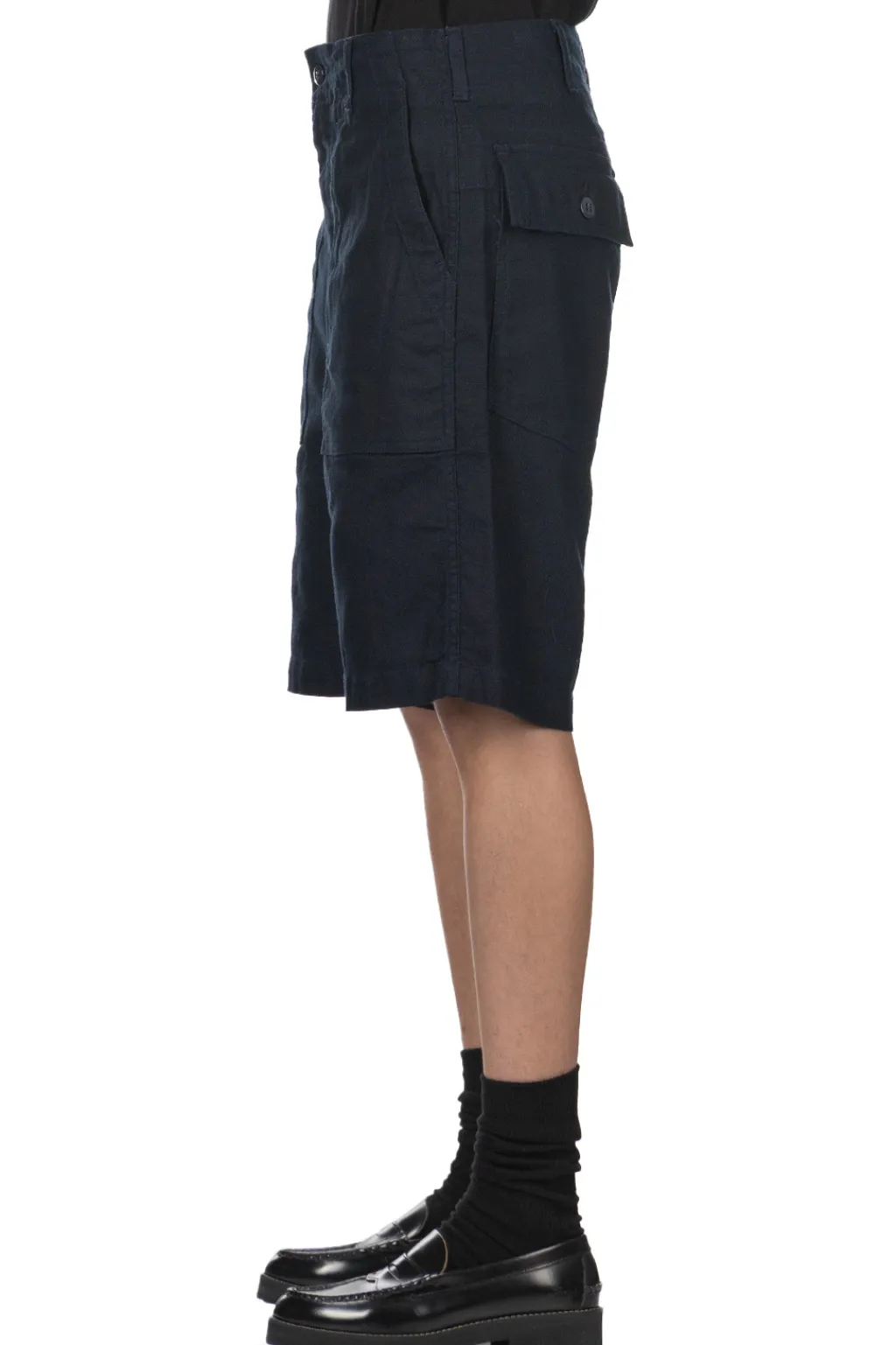 Online Engineered Garments Fatigue Short - Dark Navy CL Java Cloth