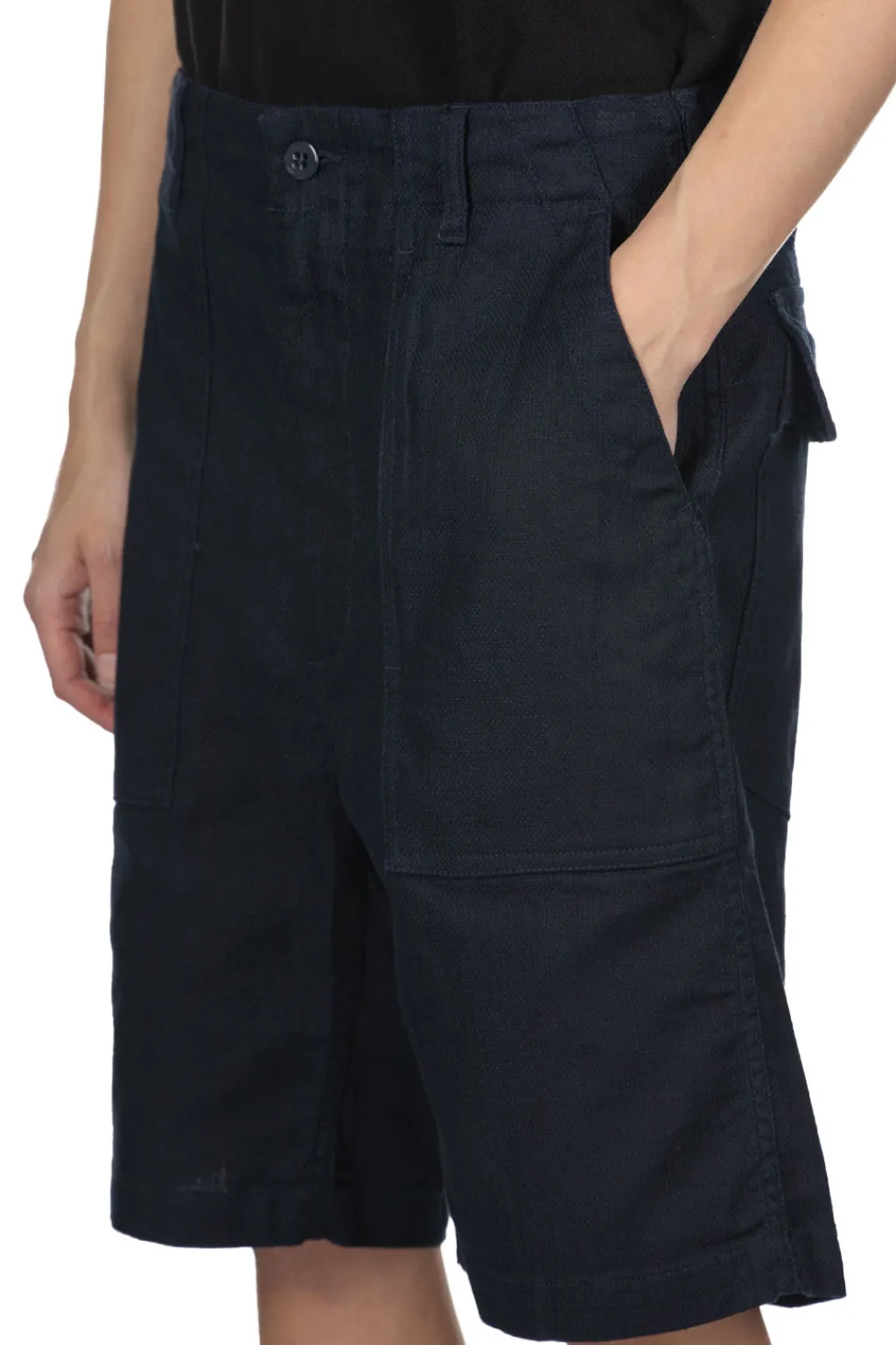Online Engineered Garments Fatigue Short - Dark Navy CL Java Cloth