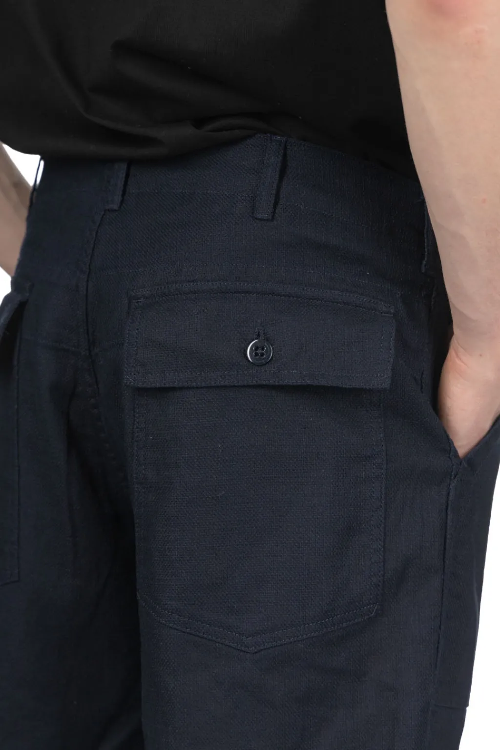 Online Engineered Garments Fatigue Short - Dark Navy CL Java Cloth