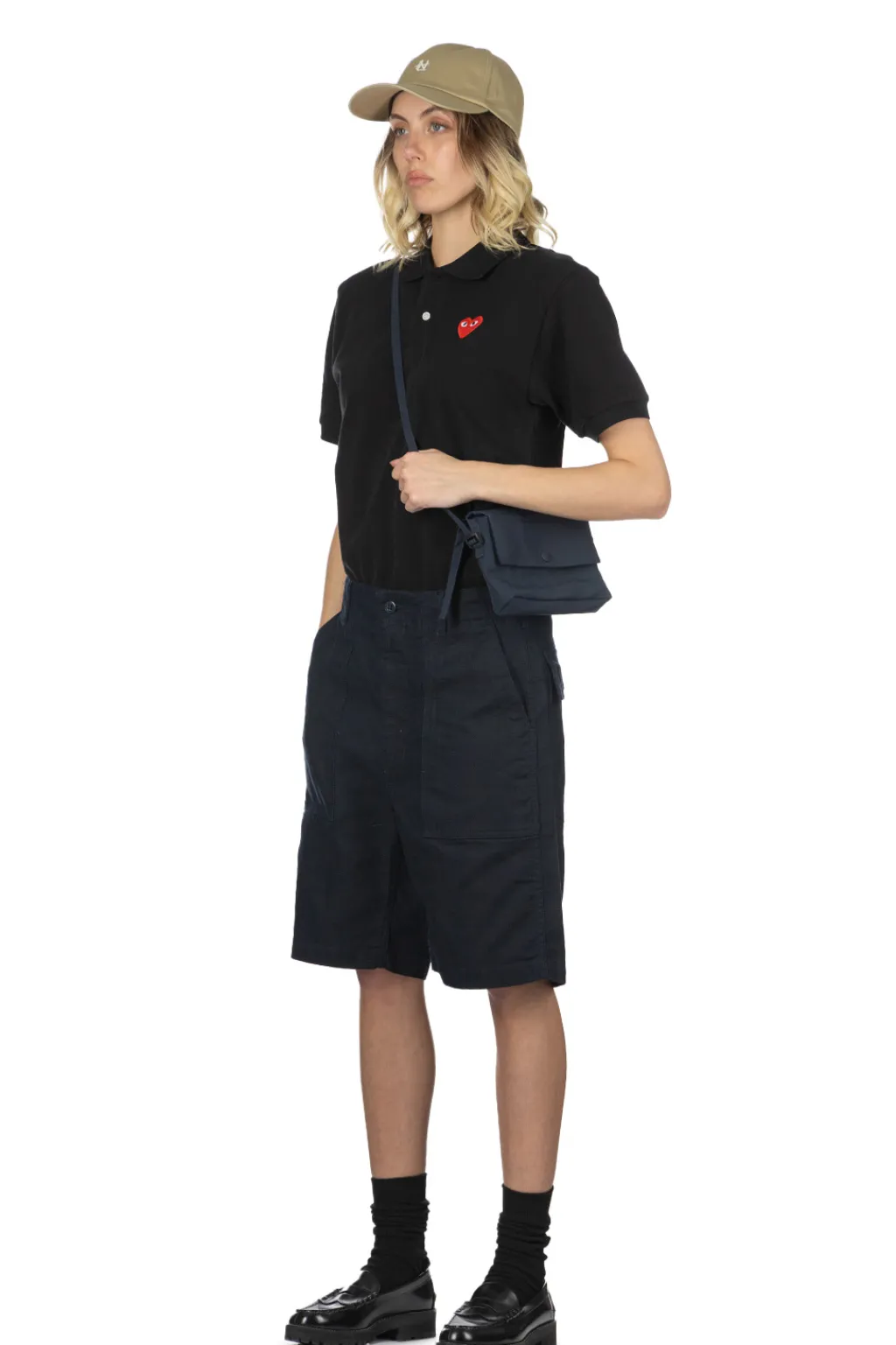 Online Engineered Garments Fatigue Short - Dark Navy CL Java Cloth