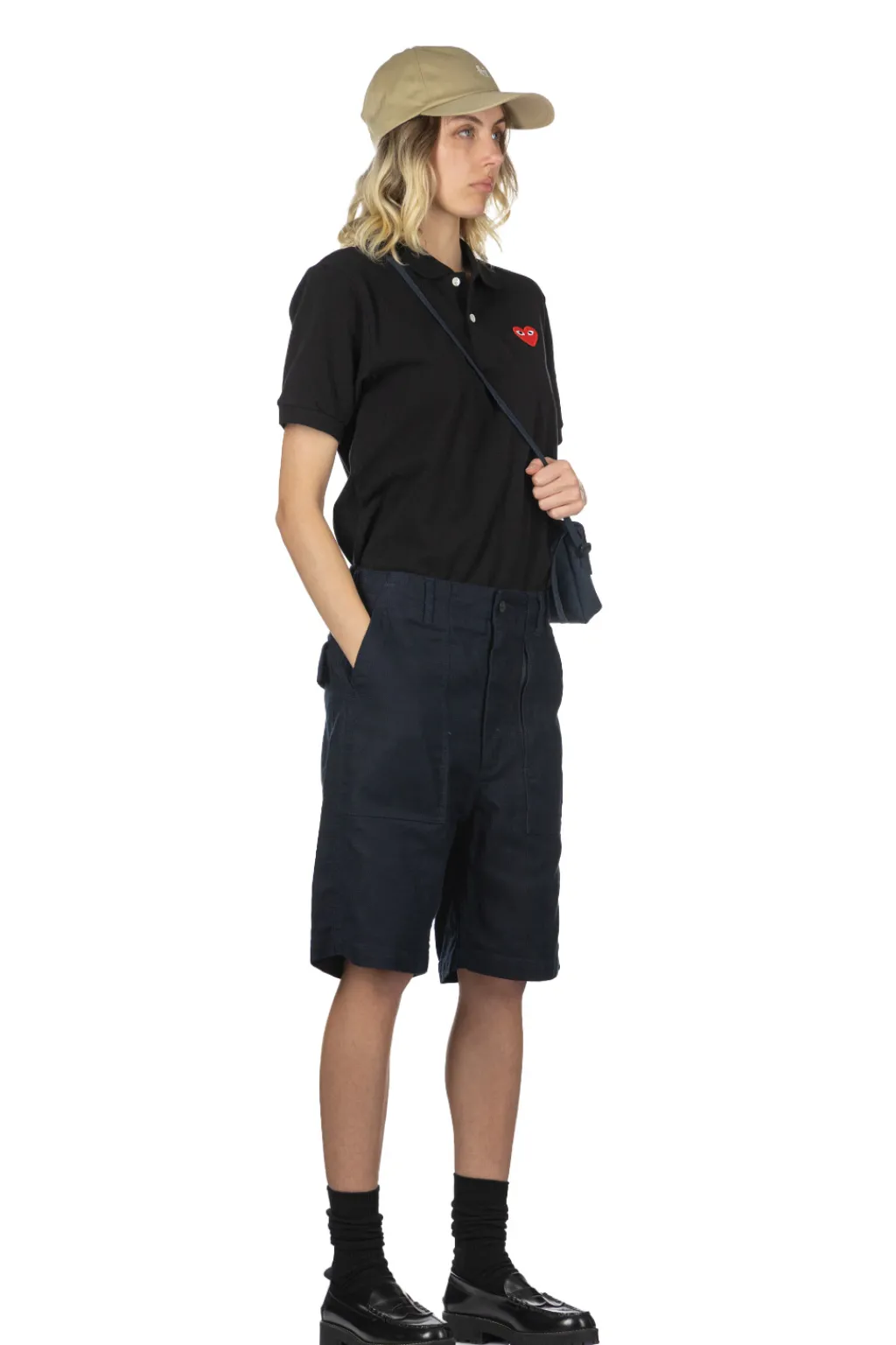 Online Engineered Garments Fatigue Short - Dark Navy CL Java Cloth
