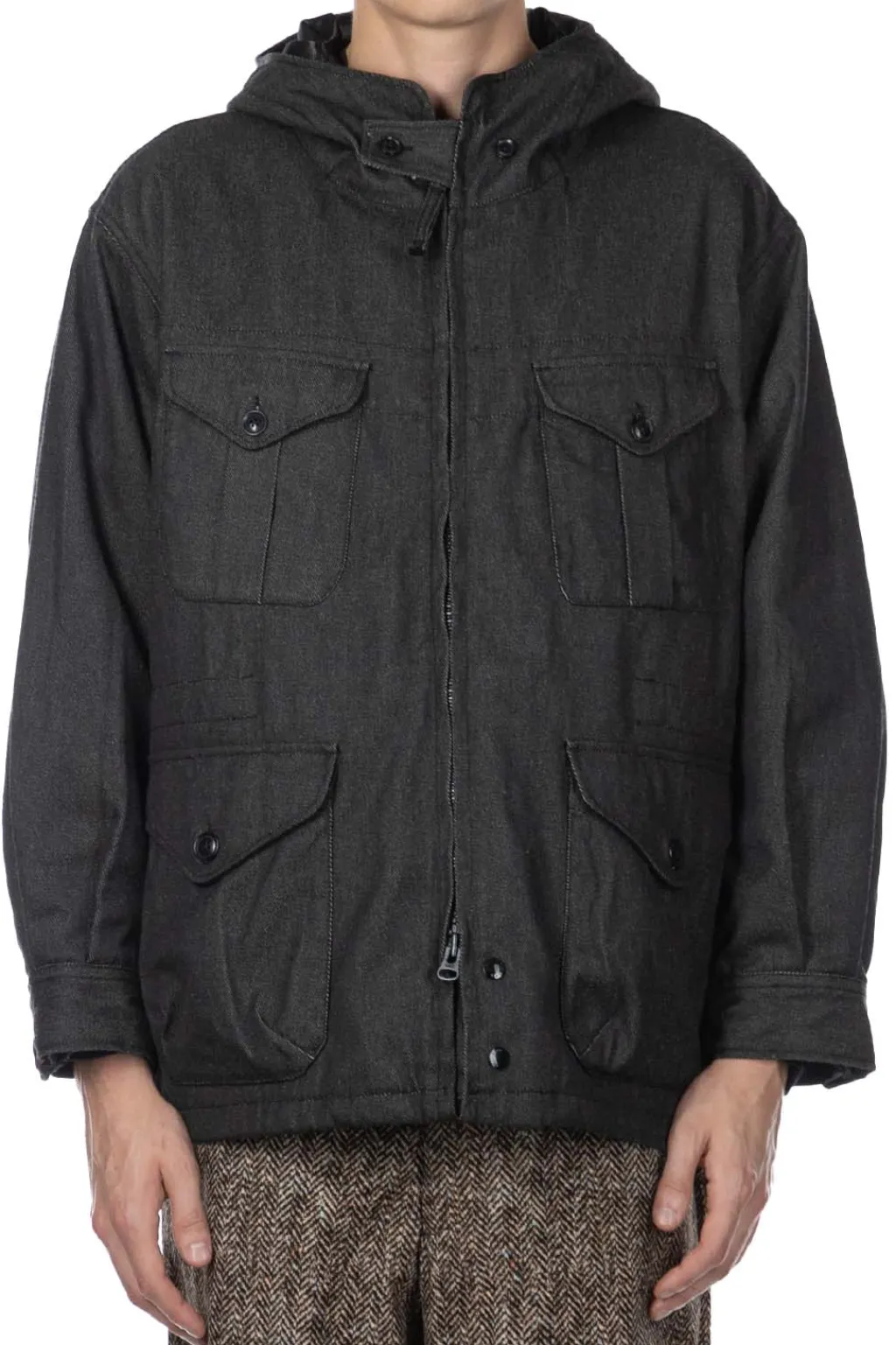 Fashion Engineered Garments Field Parka - Black PC Denim