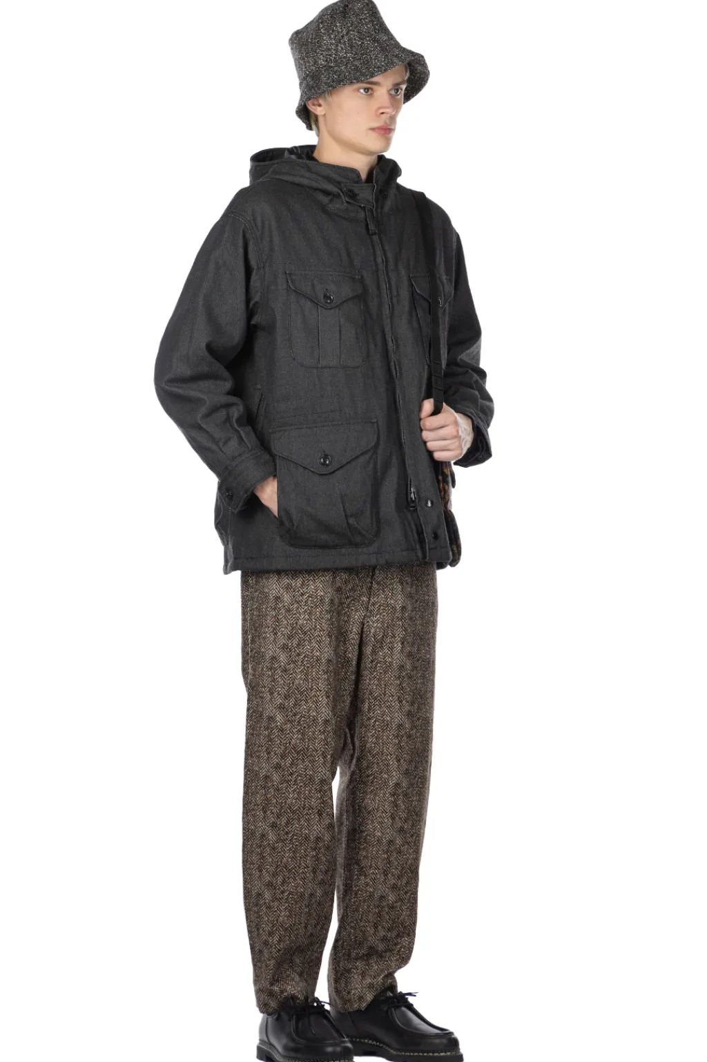 Fashion Engineered Garments Field Parka - Black PC Denim