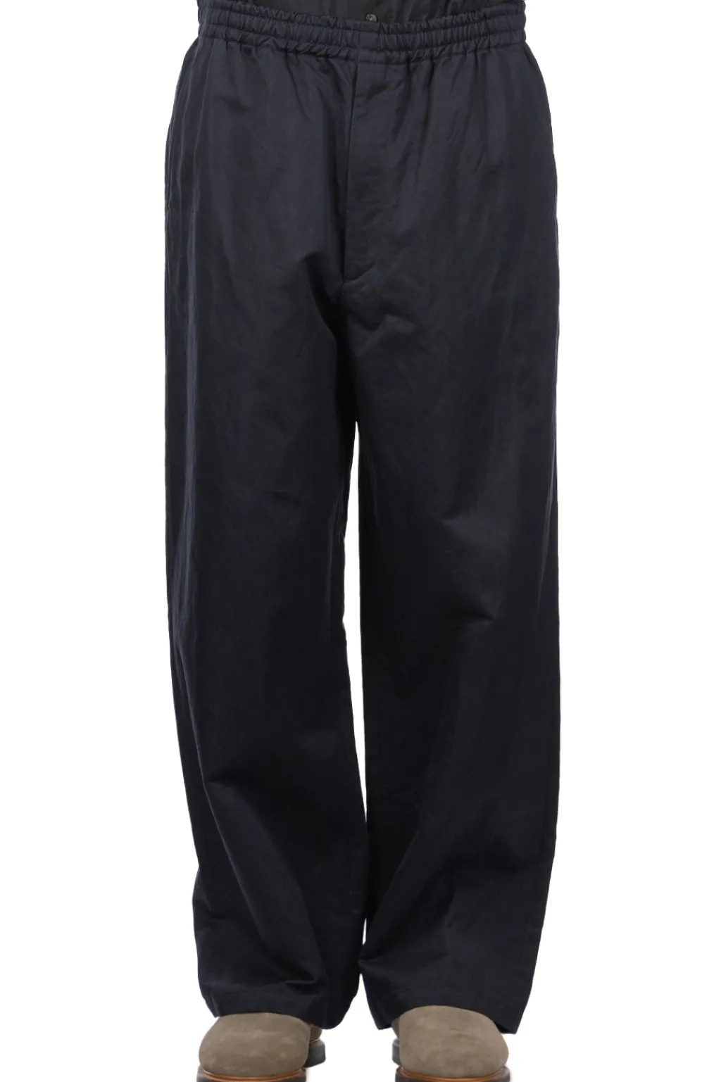 Clearance YLEVE Finx Cotton Lamie Twill Easy Trousers - Navy