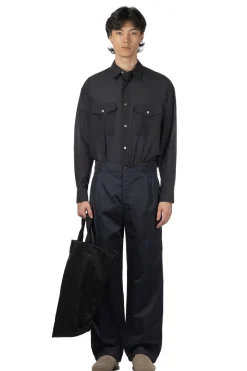 Discount YLEVE Finx Cotton Lamie Twill Trousers - Navy