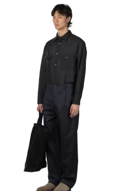 Discount YLEVE Finx Cotton Lamie Twill Trousers - Navy