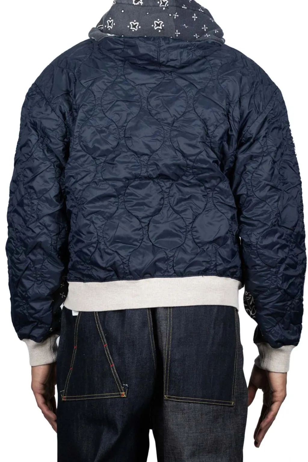 Sale Kapital Fleece Knit BANDANA BIVOUAC Hooded Blouson