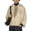 Hot Kapital Fleece Knit DEVIL Hoodie ( Embroidery) - Natural